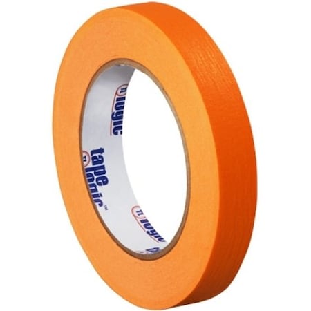 Tape Logic Masking Tape, 3/4x60 yd., Orange, PK12, 3/4" W x 60 yds L, Orange, 12 PK T93400312PKD